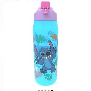 Disney Stitch Water Bottles with Flip-Top Lids, 20-oz. (2) NWT